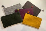 Felt zipper pouch Fibres of life