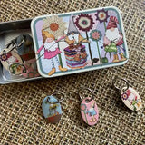 Crafting Gnomes Stitch Markers Tin