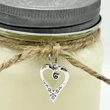 Mason Jar Candle Valentine Themed (Spa Bliss)