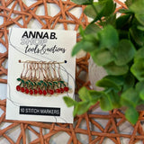 Red Cherries Stitch Markers