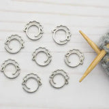 Silver Sheep Split Ring Stitch Markers