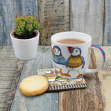 Woolly Puffins Bone China Mug